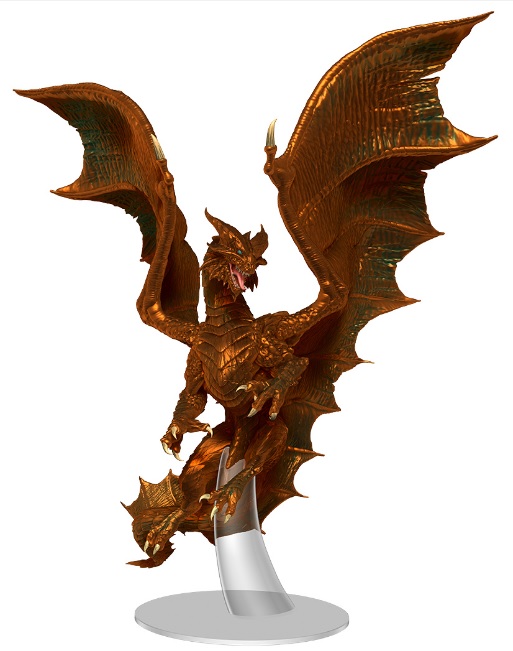 Adult Copper Dragon - Painted - D&D Icons